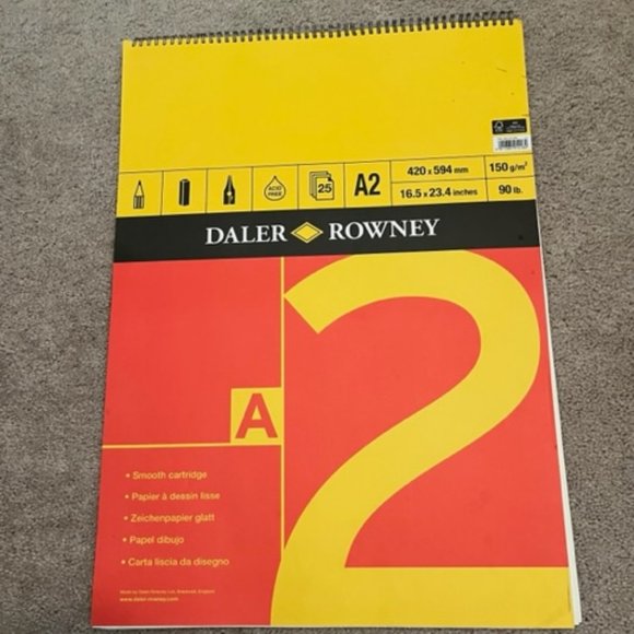 Amazon.com: Daler-Rowney Fine Grain Lightly Textured  NEW Never Used Art Paper Pads - Daler Rowney